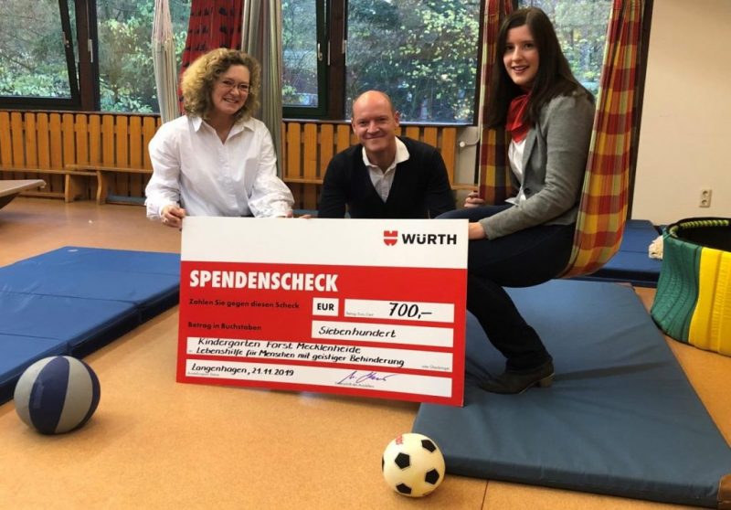 Herzlichen Dank an die Firma Würth