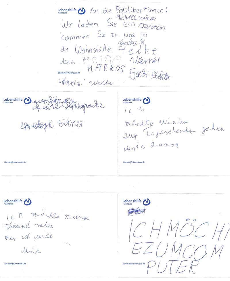 Postkartenaktion2 Postkarten an Politiker*innen